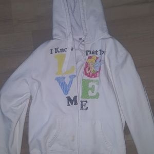 Thinker Bell sweater hoody with ziper ORIGINAL disney studio